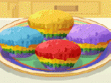 Play Rainbow muffins - sara's cooking class now