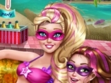 Play Super Barbie Pool Party now