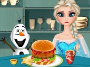 Play Elsa Cooking Hamburger now
