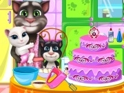 Play Tom Family Cooking Cake now