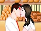 Bakery shop kissing