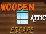 Wooden attic escape