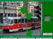 Electric tram prague jigsaw
