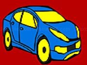 Jugar Blue city car coloring