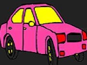 Jugar Pink city taxi coloring