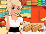 Play Mia cooking chili cheese hot dogs now