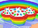 Play Cooking rainbow cupcakes now