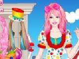 Play Barbie clown princess dress up now