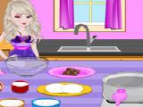 Play Elsa cooking chunky cheesecake brownies now