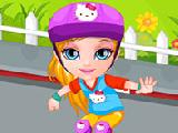 Play Baby barbie skateboard accident now
