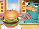 Play Perry cooking american hamburger now