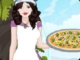 Play Selena cooking hummus pizza now