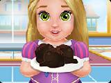 Play Baby rapunzel cooking cake balls now