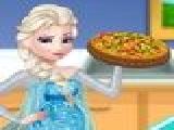 Play Pregnant elsa cooking pizza now