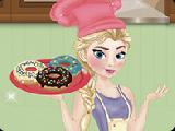 Play Elsa cooking donuts now