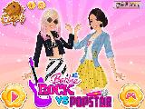 Jugar Barbie rockstar vs  popstar