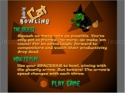 Play Halloween cat bowling now