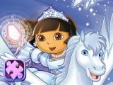 Jugar Dora winter holiday puzzles now