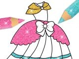 Jugar Glitter dress coloring now