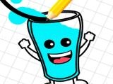 Jugar Happy glass : fill the glass by draw lines