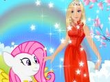 Jugar Barbie and pony dressup now