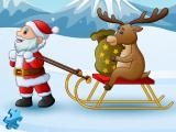 Jugar Funny santa jigsaw now