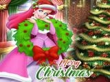 Jugar Ariel the little mermaid christmas dres up now
