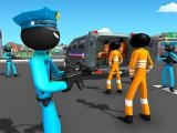 Jugar Us police stickman criminal plane transporter game now