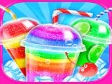 Jugar Rainbow frozen slushy truck: ice candy slush maker now