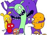 Jugar Cute little monsters jigsaw now