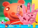 Jugar Piggy hand doctor fun games for girls online