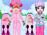 Jugar Baby taylor skiing dress up now