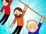 Jugar Zipline rescue - physics puzzle