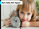 Jugar Hare baby girl jigsaw now