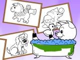 Jugar Cartoon coloring for kids - animals now