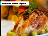 Jugar Delicious dinner jigsaw now
