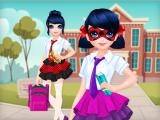 Jugar Dotted girl back to school now