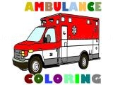Jugar Ambulance trucks coloring pages now