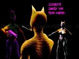 Jugar Lizard lady vs the cats
