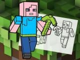 Jugar Minecraft fun coloring book
