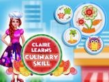 Jugar Claire learns culinary skills