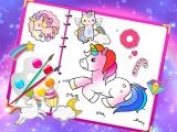 Jugar Fabulous cute unicorn coloring book now
